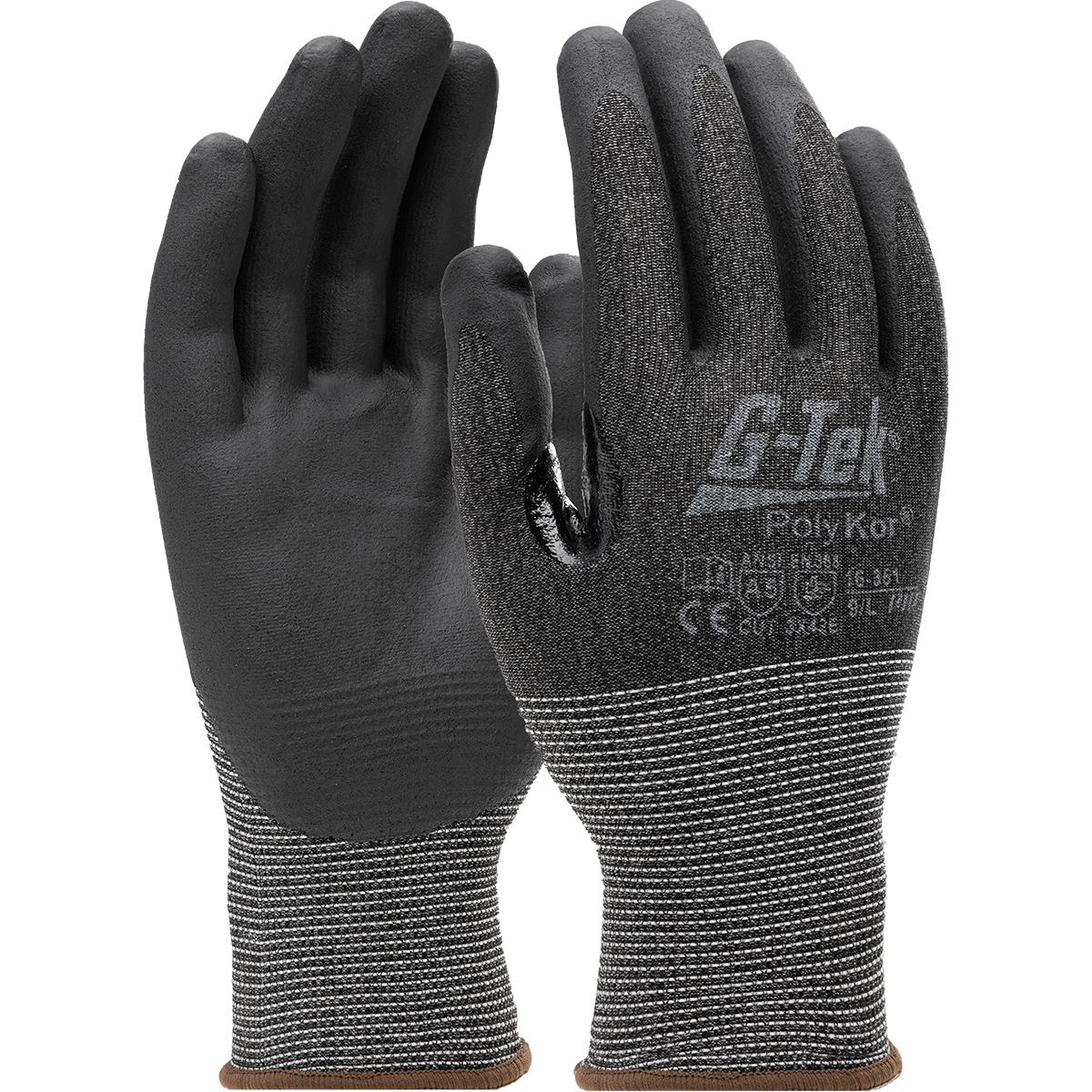 G-TEK POLYKOR 16-351 FOAM NITRILE PALM - Tagged Gloves
